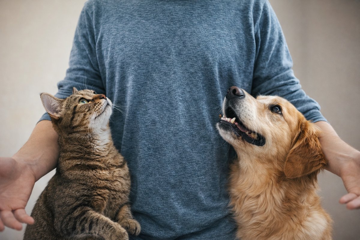 Köpekler ve Kediler İnsanların Stresini Anlıyor