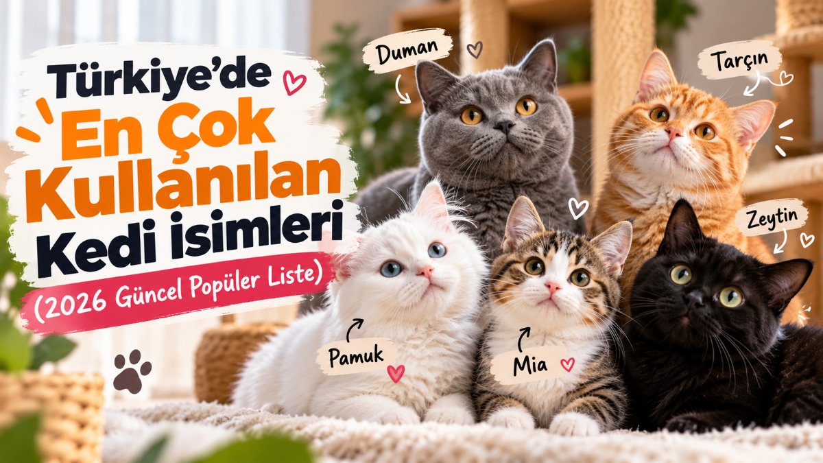 En Çok Kullanılan Kedi İsimleri