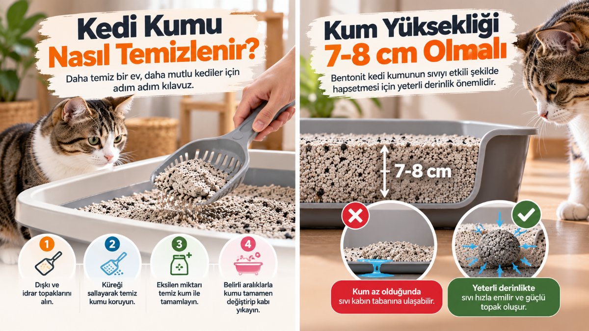 Kedi Kumu Nasıl Temizlenir?