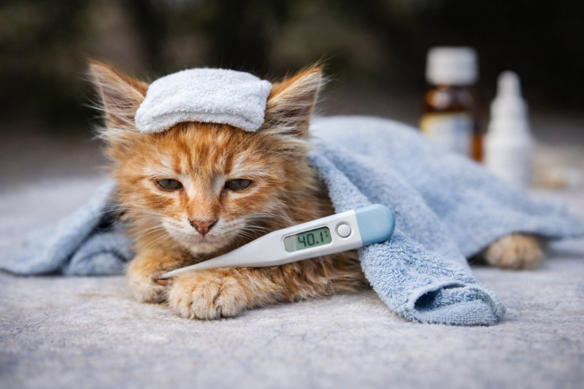Kedilerde Ateş Nasıl Fark Edilir? Belirtiler, Nedenler ve Evde Bakım Yöntemleri