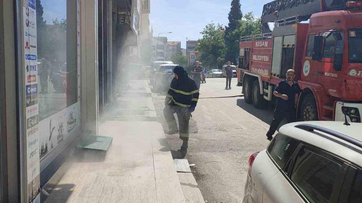Keşan’daki yangında 4 kedi son anda kurtarıldı