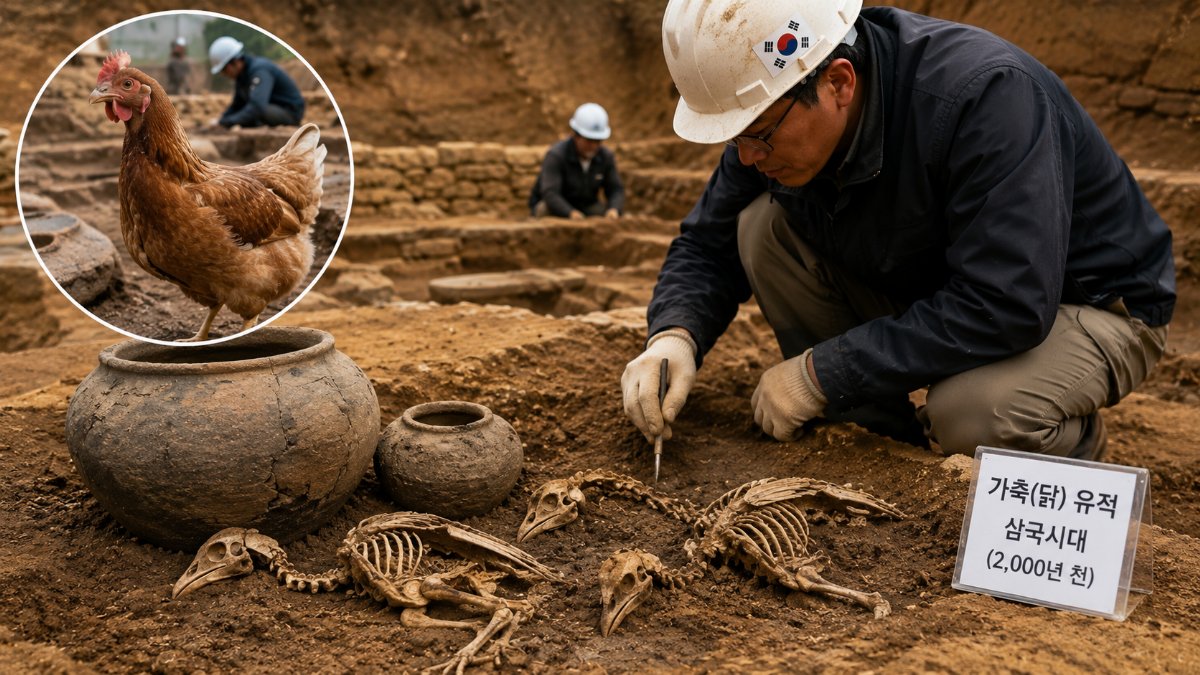 Kore’de 2 bin yıllık tavuk yetiştiriciliği izine ulaşıldı