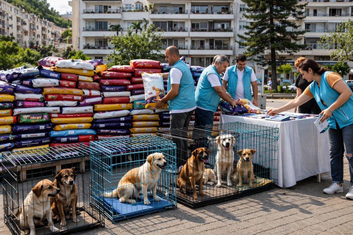 Kuşadası’nda Anlamlı Destek: 3 Ton Mama Bağışı ve Sahiplendirme
