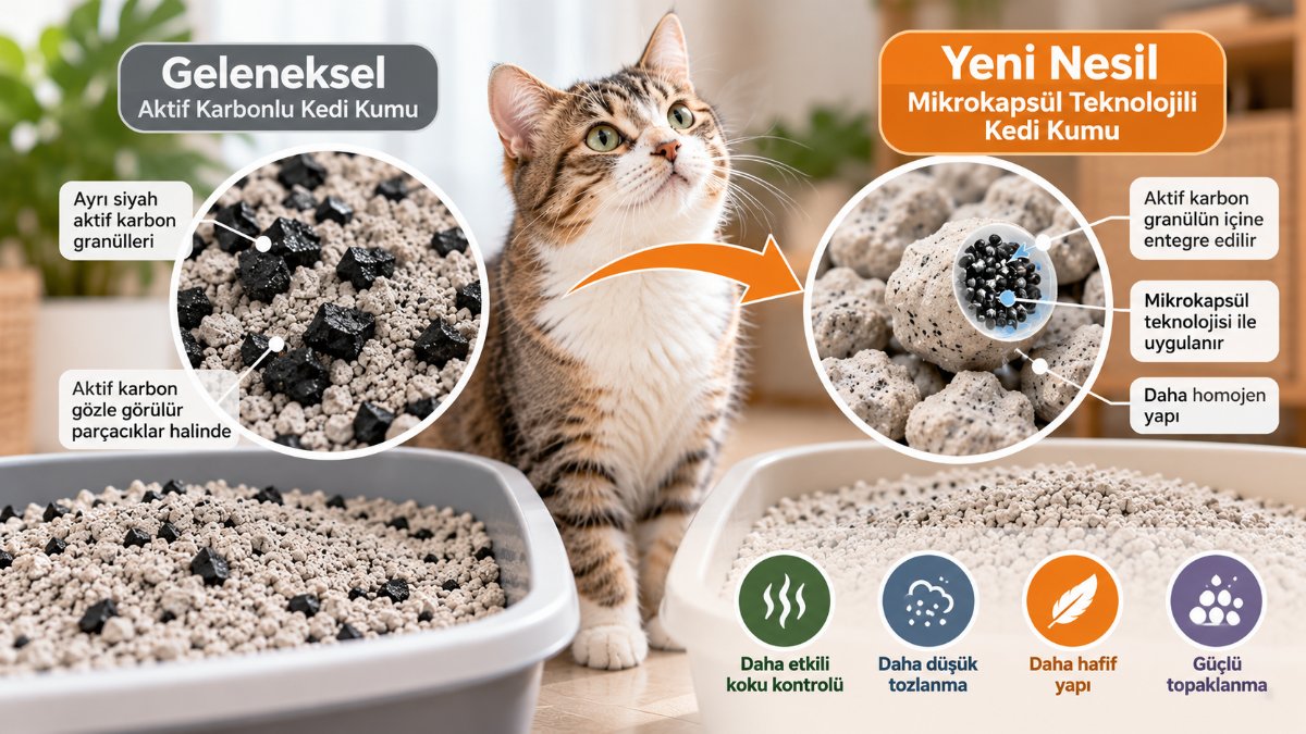 Mikrokapsül Yeni Nesil Kedi Kumu Nedir?