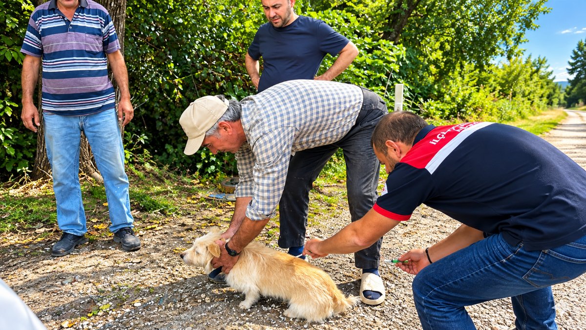 Muğla Ortaca'da Kedi ve Köpeklere Kuduz Aşısı: Mahallelerde Aşılama Çalışması